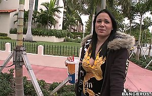 Cute brunette gets seduced by a sweet lad