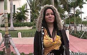 Cute brunette gets seduced by a sweet lad