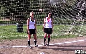 Big titted soccer babes Phoenix Marie and Carmella Bing