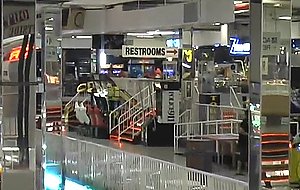 Hot milf and filthy dude get dirty in shopping mall