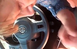 Wife gives head in the car
