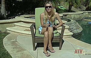Natalia Starr gets interviewed before stripping