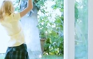 Cum sprayed teenager fuck