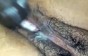 Horny wet vagina getting dildoed