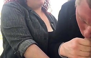 Wife shares cock and cum in car with cuckold