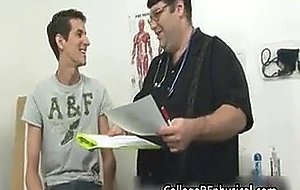 Mikey gets his teenage cock examined and jerked by doktor 1 by collegebfphysical