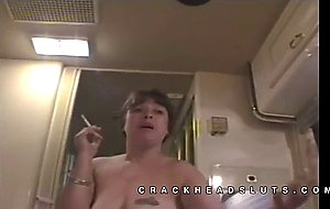 Becky sue smokes after sucking cock