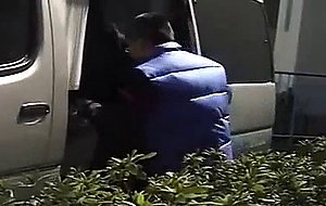 Sex with Asian girl in a van