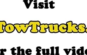 Threeway teens cocksucking truckdriver