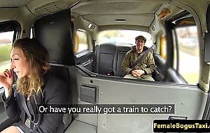 British taxi driver cocksucking her passenger