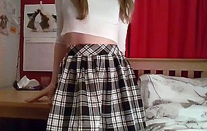 teen shows her ass and masturbates on webcam part2 on