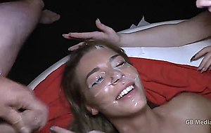 Taylor luxxx gets gangbanged and facialed 