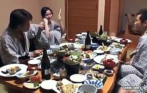 Beutiful big breasted japanese aimi is fucking two guys