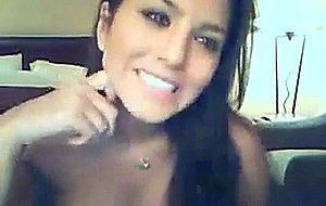 Gorgeous college girl masturbates