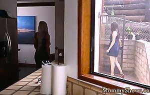 Tattooed stepmommy tribbing teen pussy