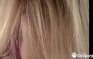Horny lana st lauren blowing huge cock