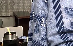 Good looking wife serving mature granpa 