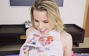 Little 19yo blonde aubrey sinclair loves riding intense prick