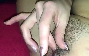 Sucking cock and rubbing herself