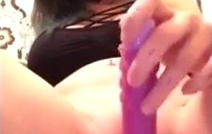 Teen dildoing on snapchat