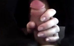 Amateur exhib handjob