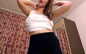 Sexy blonde babe with beautifull body teasing and shows