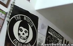 Blonde Skinny Slut Playing and Fingering 