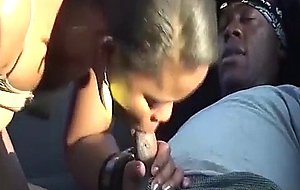 Chubby african babe outdoor fucked