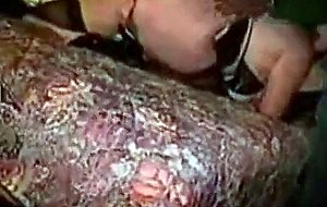 Cuckold watches wife use butt plug