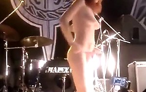 Striptease girls flashing public nude