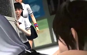 3D Teacher Shows Schoolgirls How To Suck!