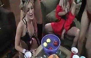 Wild drunk babes stripping and fucking at sex party