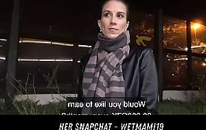 Night Time Outdoor Sex At The Station HER SNAPCHAT WETMAMI19 ADD