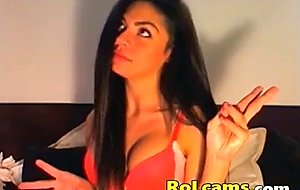 Teen in pants strips and dances on webcam