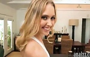 Cute teen blonde gf enjoyed her first anal sex at home