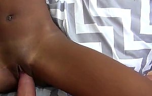 Slim black beauty fucked point of view
