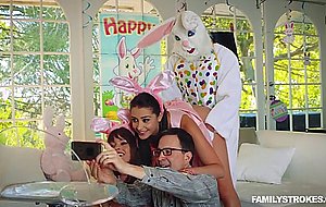 Easter bunny fucks avi love behind the backs of her parents