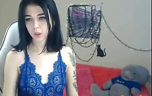 This emo chick does what