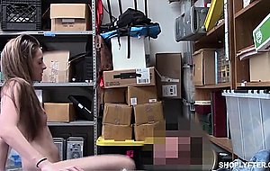 This shoplifter with a fake pregnancy belly to stash goods got caught and fucked – nude girls