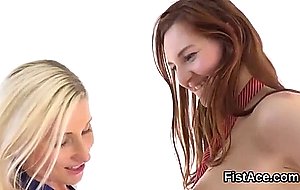 Fist+fucked+lesbian+wet+teen+gets+off+