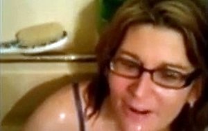 Pissing on mom
