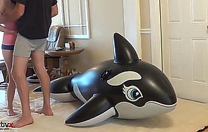 Melanie hicks: daddy's playground - sex on an inflatable whale
