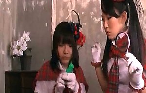 Jap sweet school babes using sex toys for the first time