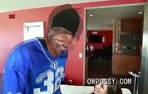 Black huge cock destroys teen pussy