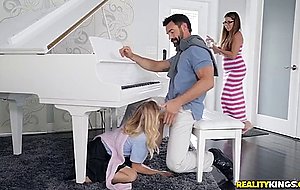 Kenzie kai on her knees gets face fucked by charles dera