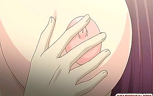 Giant boobs anime japanese handjob and cumshot