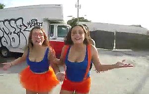 Brunette amateur slut gets banged against tow truck