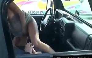 Naughty FrontSeat Sex Action In Public