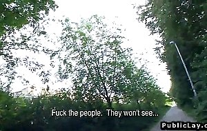 Czech amateur cheated boyfriend public sex