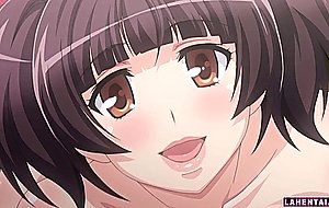 Hentai girl sucks and tittyfucks